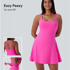 HALARA Bright Pink Packaged Active Dress NWT